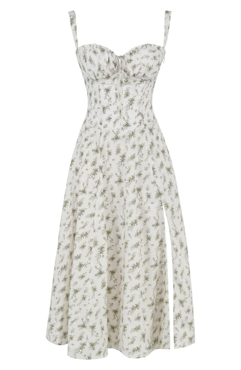 Women’s Floral Bustier Dress | Midi