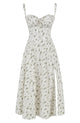 Women’s Floral Bustier Dress | Midi