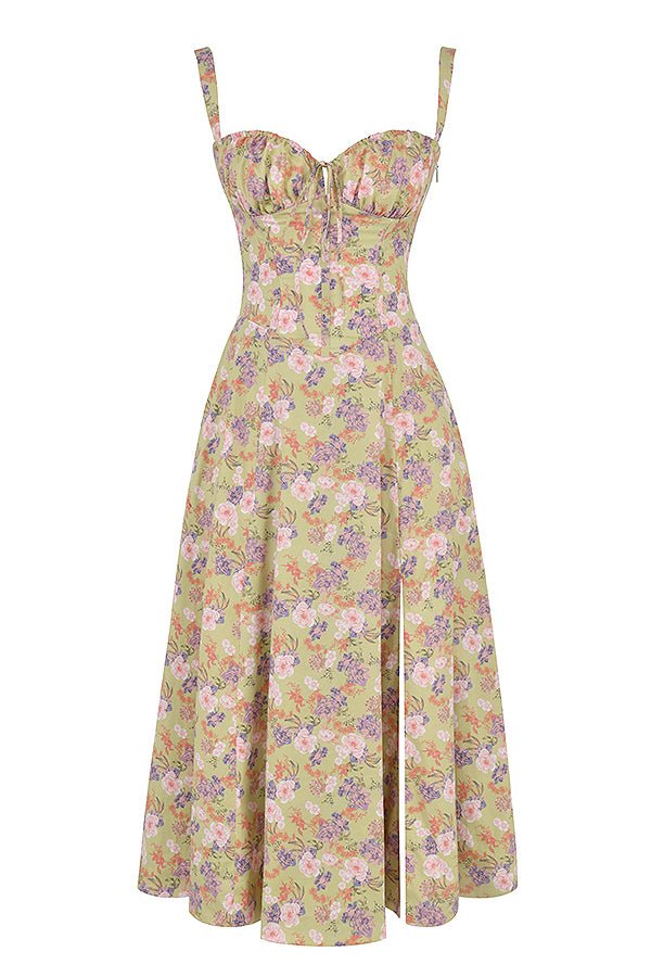 Women’s Floral Bustier Dress | Midi