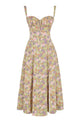 Women’s Floral Bustier Dress | Midi