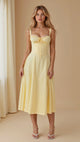 Women’s Floral Bustier Dress | Midi