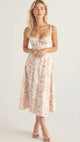 Women’s Floral Bustier Dress | Midi