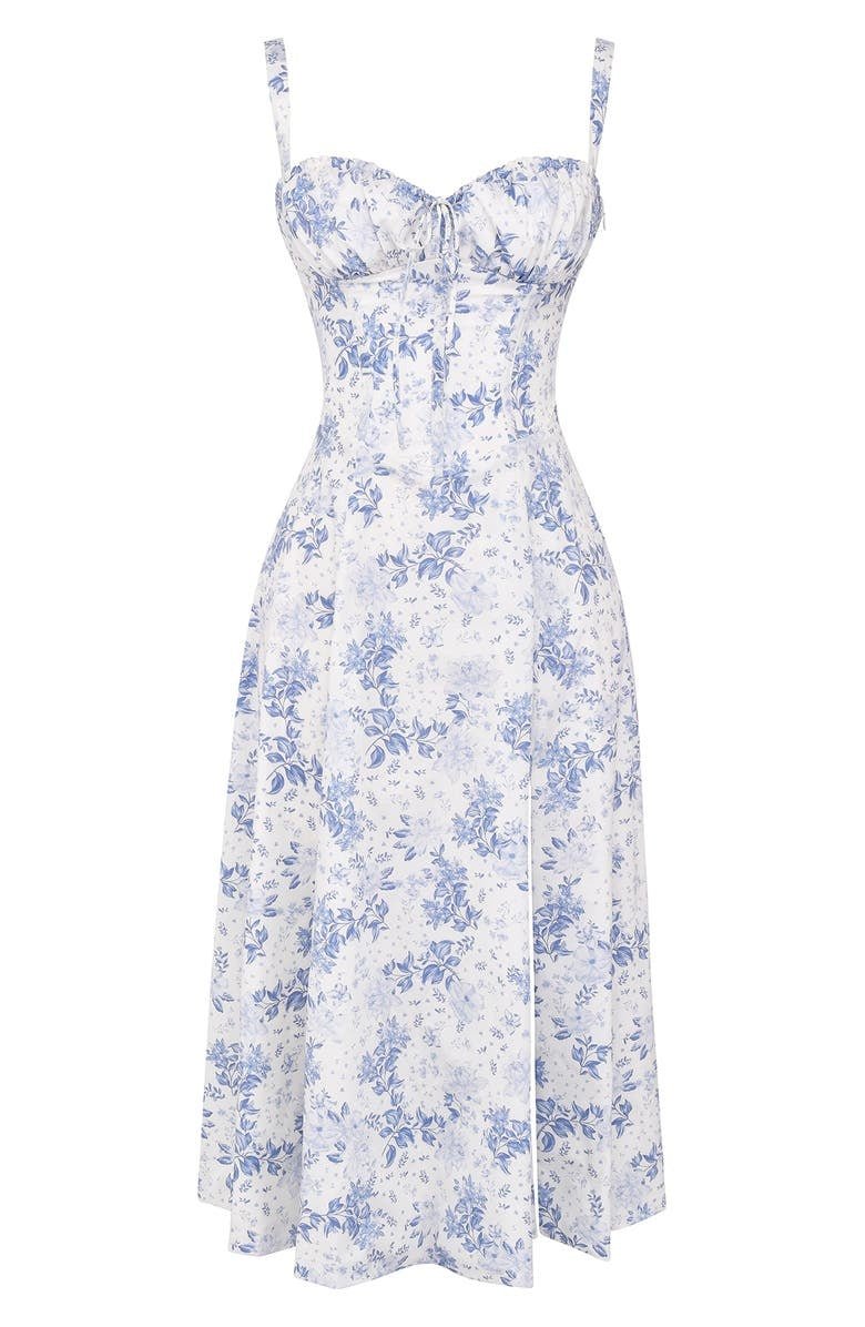 Women’s Floral Bustier Dress | Midi