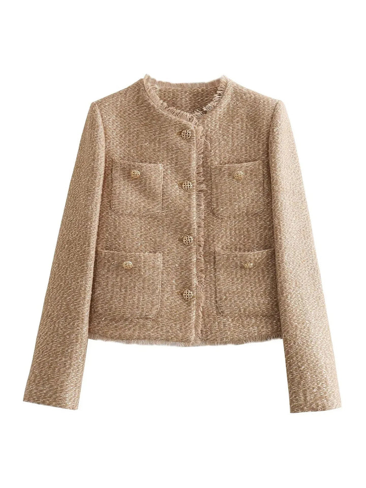 Women’s Cropped Tweed Blazer | Long
