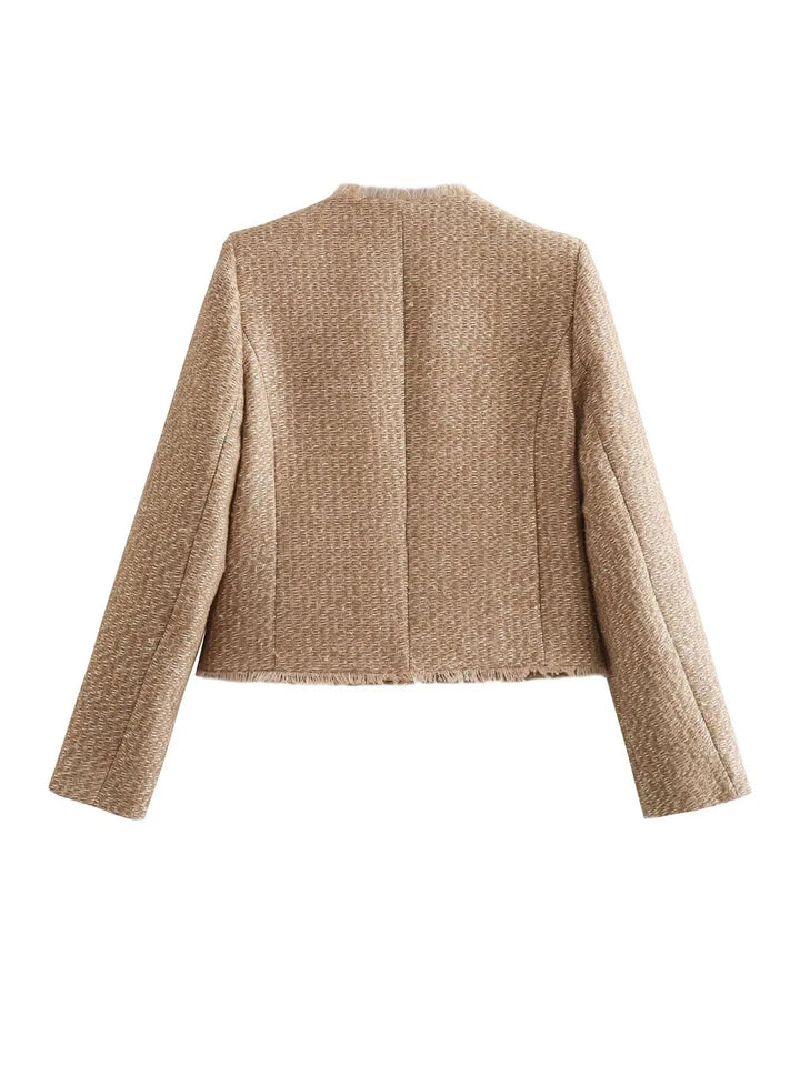 Women’s Cropped Tweed Blazer | Long