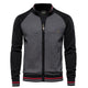 Men’s Zip-Up Knitted Jacket | Colourblock