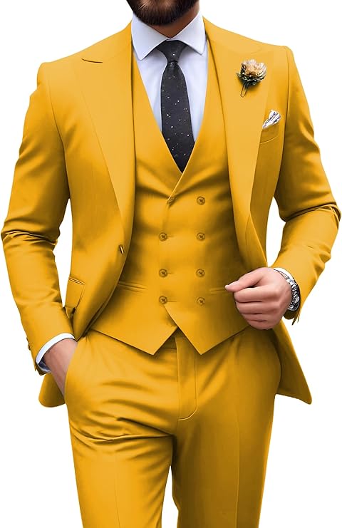 Men’s 3-Piece Slim Fit Suit | Formal Wedding