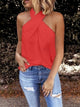 Women’s Twist Neck Halter Top | Sleeveless