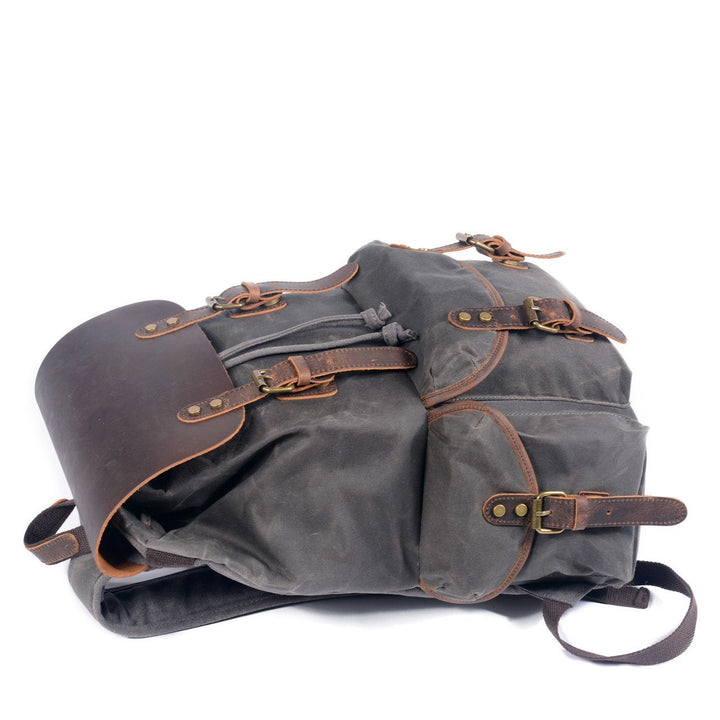 Leandro - Canvas Leather Backpack
