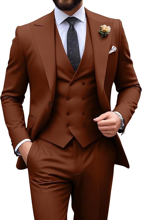 Men’s 3-Piece Slim Fit Suit | Formal Wedding