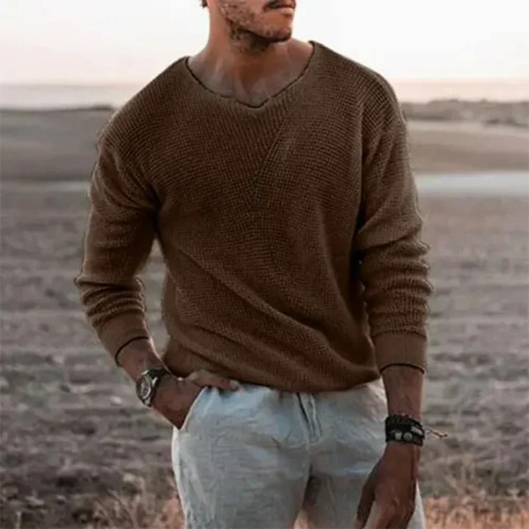 Men’s Casual Sweater | V-Neck