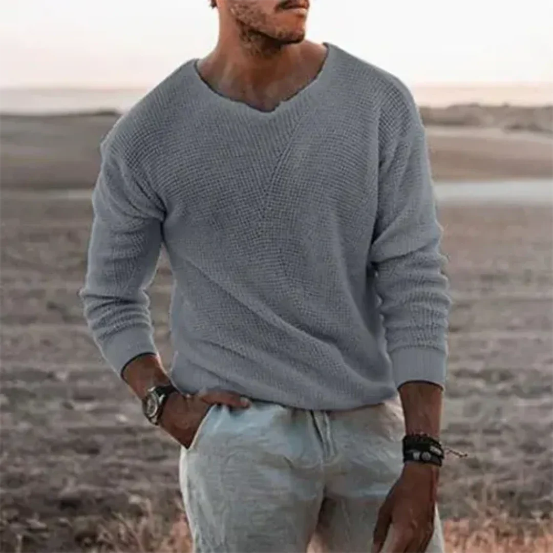 Men’s Casual Sweater | V-Neck