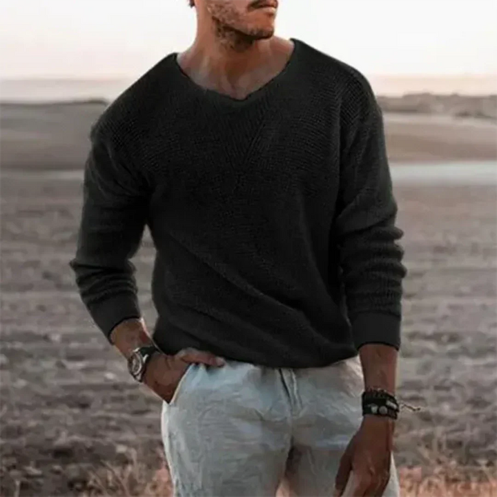 Men’s Casual Sweater | V-Neck