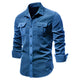 Men’s Long Sleeve Shirt | Button Pocket