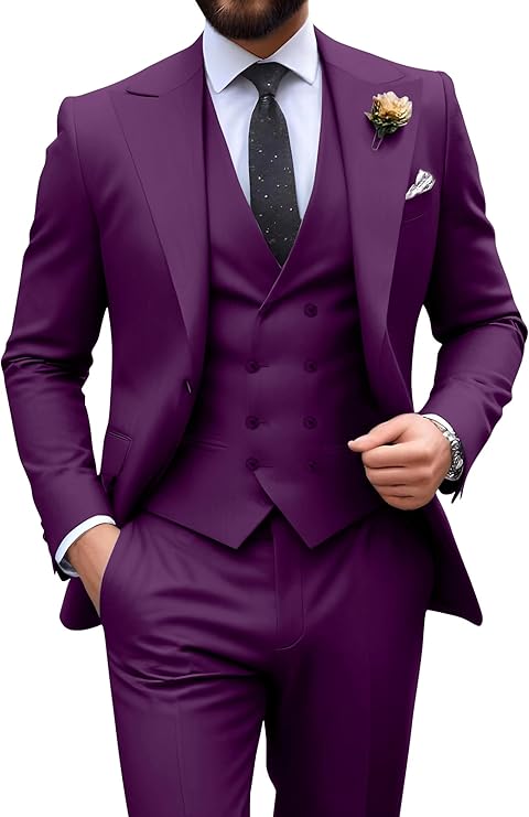 Men’s 3-Piece Slim Fit Suit | Formal Wedding