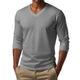 Cameron - Casual v-neck cotton blend t-shirt