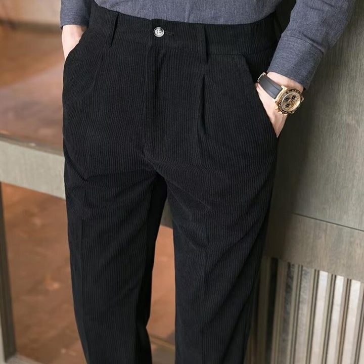 Hudson - Casual business solid corduroy pants