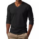 Cameron - Casual v-neck cotton blend t-shirt