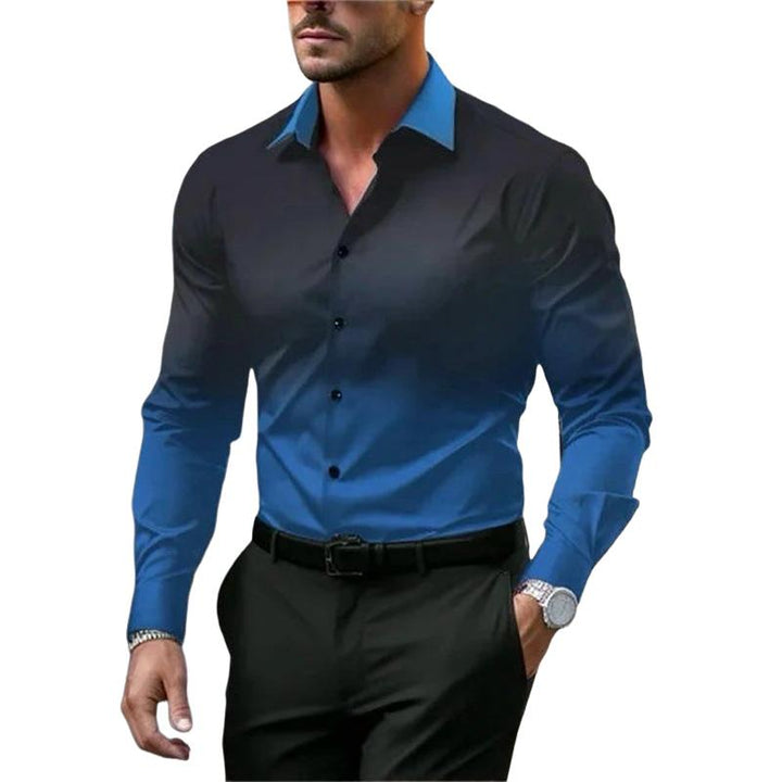 Eric - Gradient Lapel Button Shirt