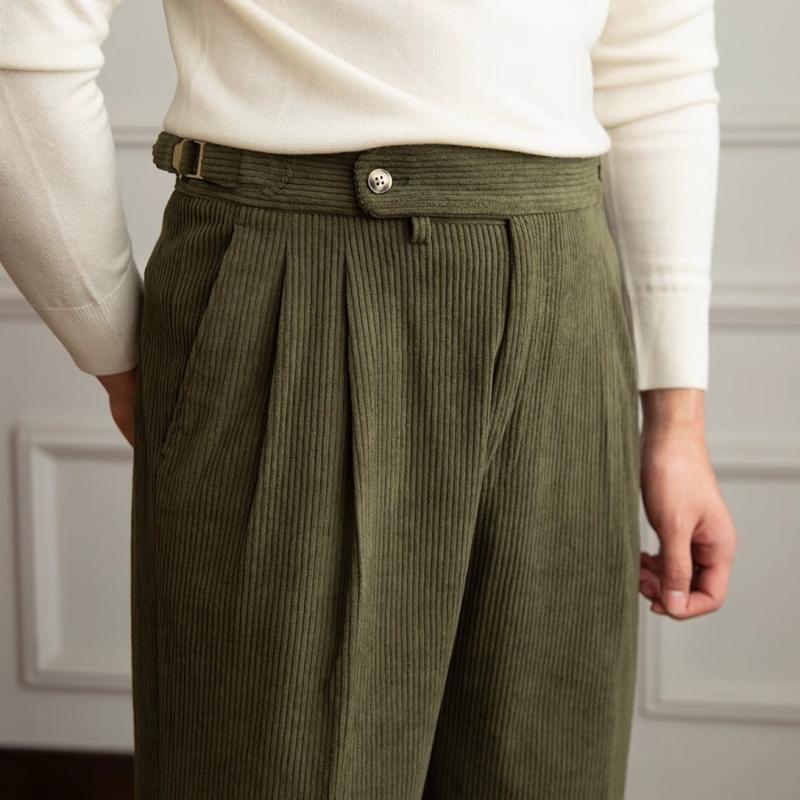 Harrison - Men's Retro Corduroy Naples Trousers