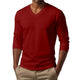 Cameron - Casual v-neck cotton blend t-shirt