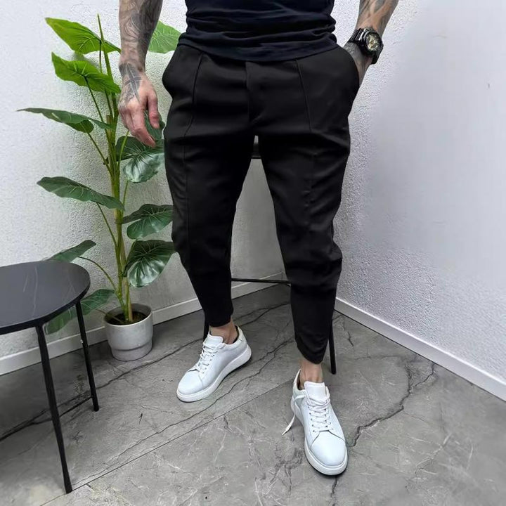 Andrew - Men's Solid Color Drawstring Casual Pants