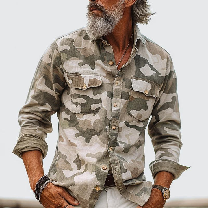 Jonathan - Camouflage Cargo Shirt with Pocket
