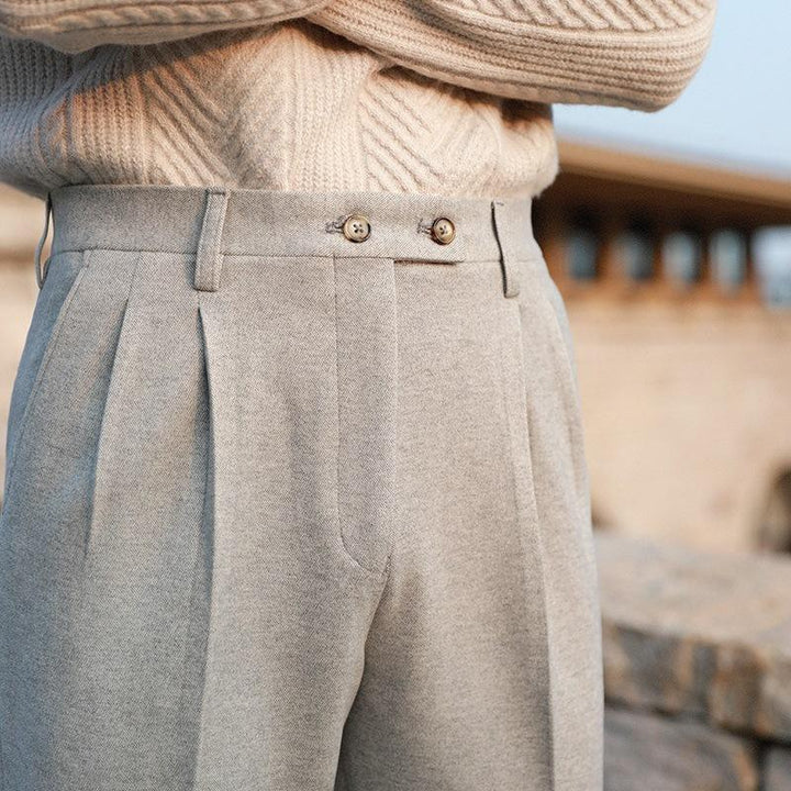 Cole - Men's Woolen Pants for British Autumn and Winter