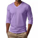Cameron - Casual v-neck cotton blend t-shirt