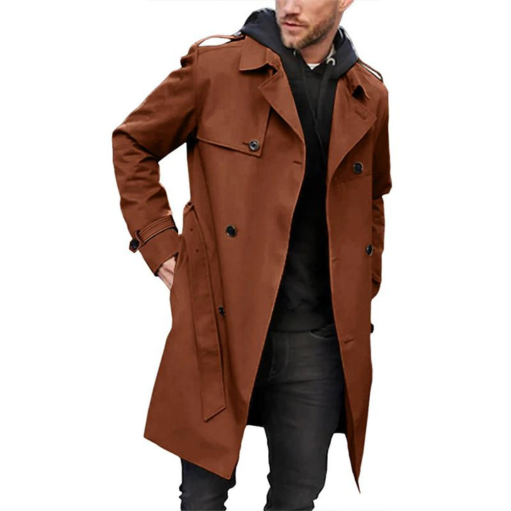 Men’s Double Breasted Trench Coat | Long
