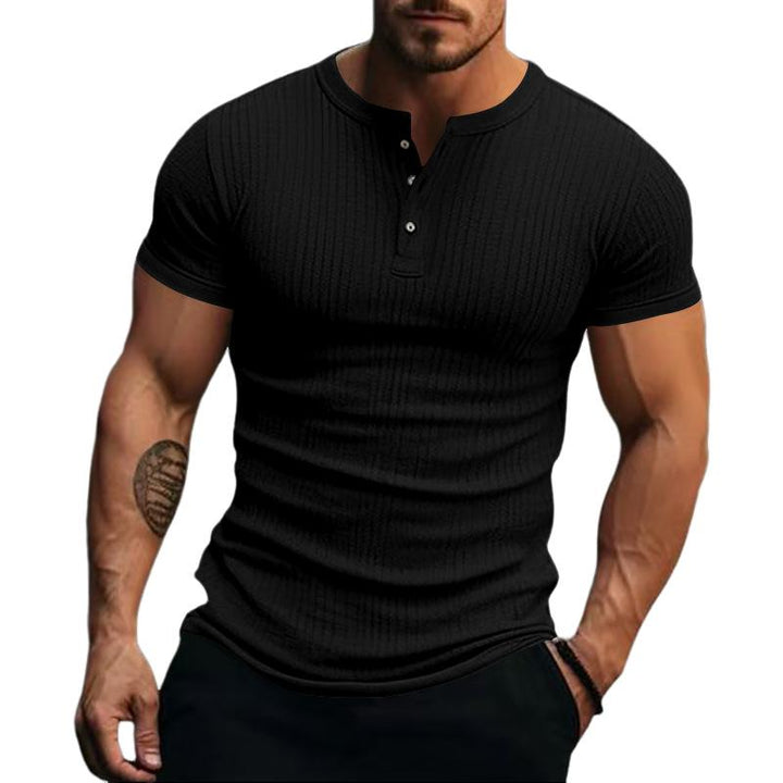 Zachary - Casual stretch knit short sleeve t-shirt