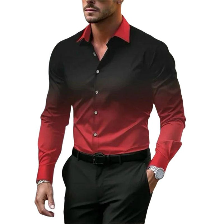 Eric - Gradient Lapel Button Shirt