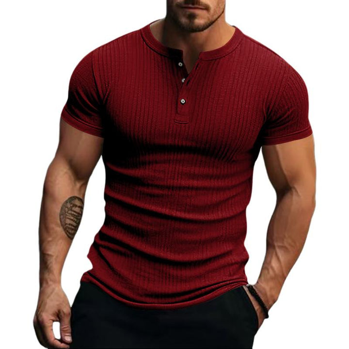 Zachary - Casual stretch knit short sleeve t-shirt
