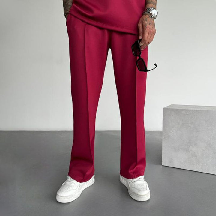 Matthew - Casual straight pants with elastic stretch