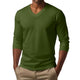 Cameron - Casual v-neck cotton blend t-shirt