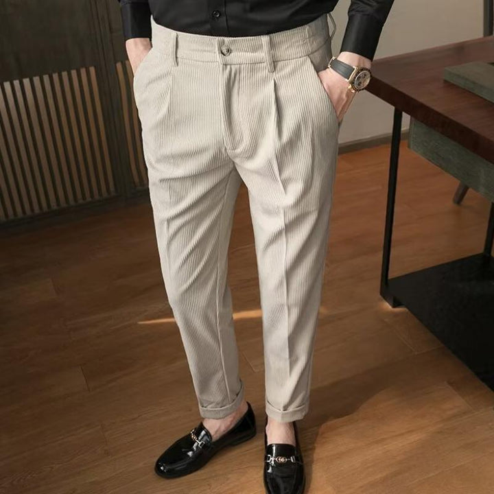Hudson - Casual business solid corduroy pants