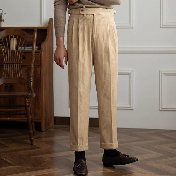 Harrison - Men's Retro Corduroy Naples Trousers
