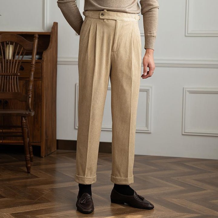 Harrison - Men's Retro Corduroy Naples Trousers