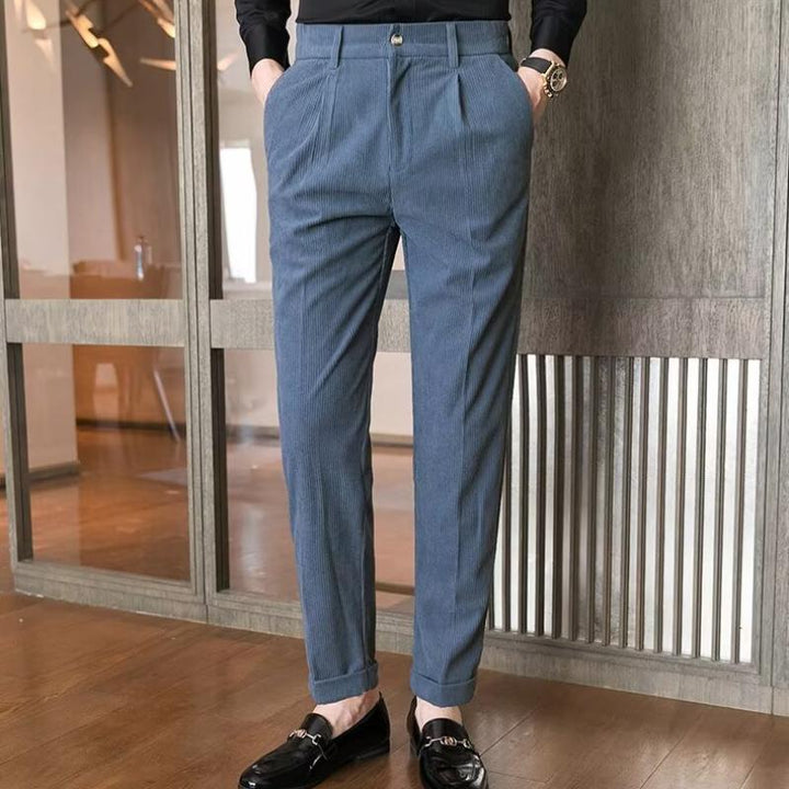 Hudson - Casual business solid corduroy pants