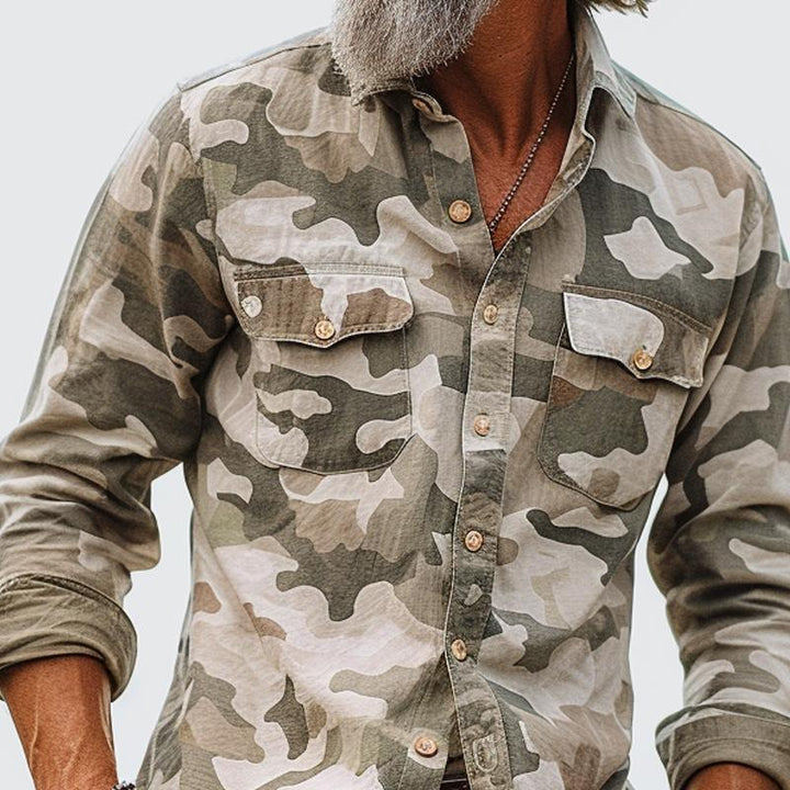 Jonathan - Camouflage Cargo Shirt with Pocket