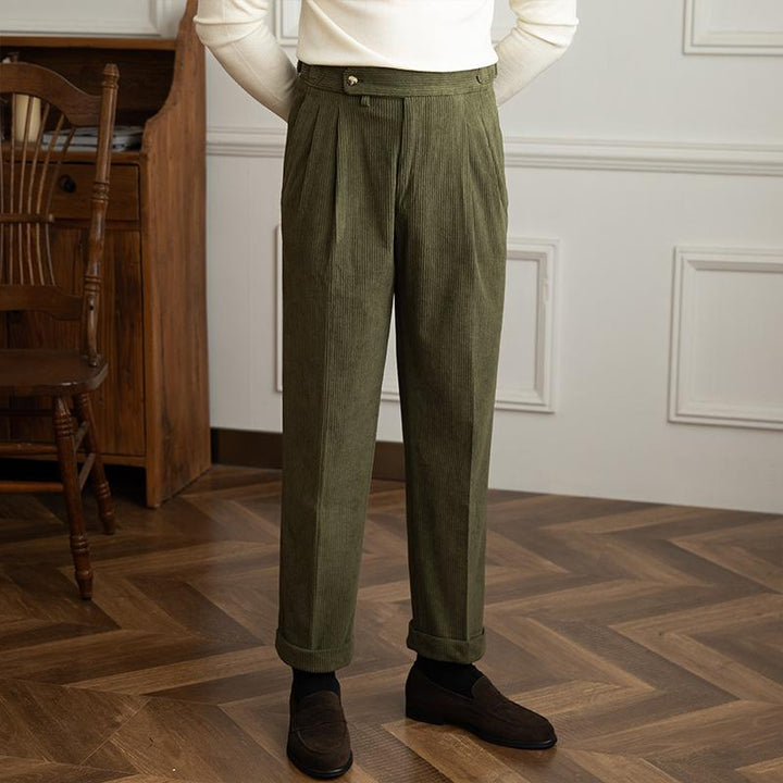 Harrison - Men's Retro Corduroy Naples Trousers