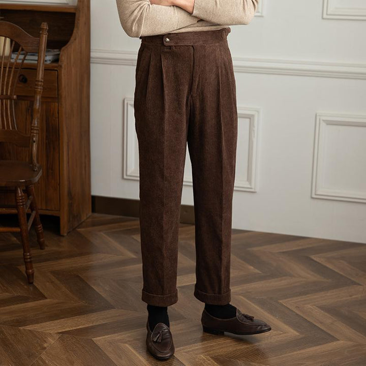Harrison - Men's Retro Corduroy Naples Trousers