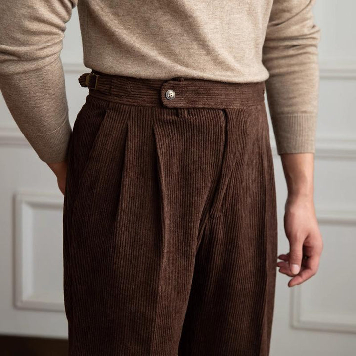 Harrison - Men's Retro Corduroy Naples Trousers