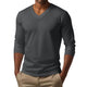 Cameron - Casual v-neck cotton blend t-shirt