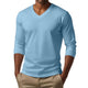 Cameron - Casual v-neck cotton blend t-shirt
