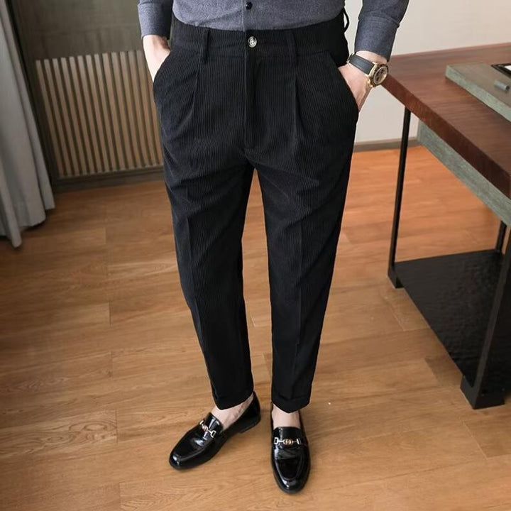 Hudson - Casual business solid corduroy pants