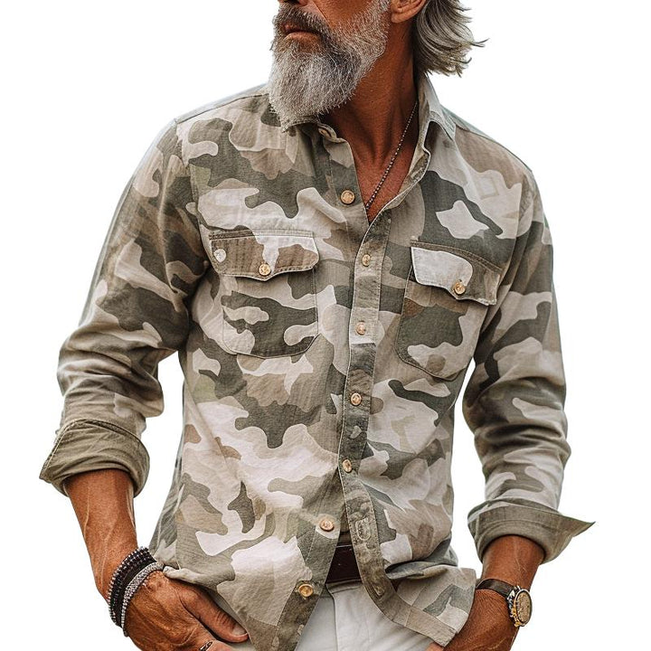 Jonathan - Camouflage Cargo Shirt with Pocket