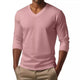 Cameron - Casual v-neck cotton blend t-shirt