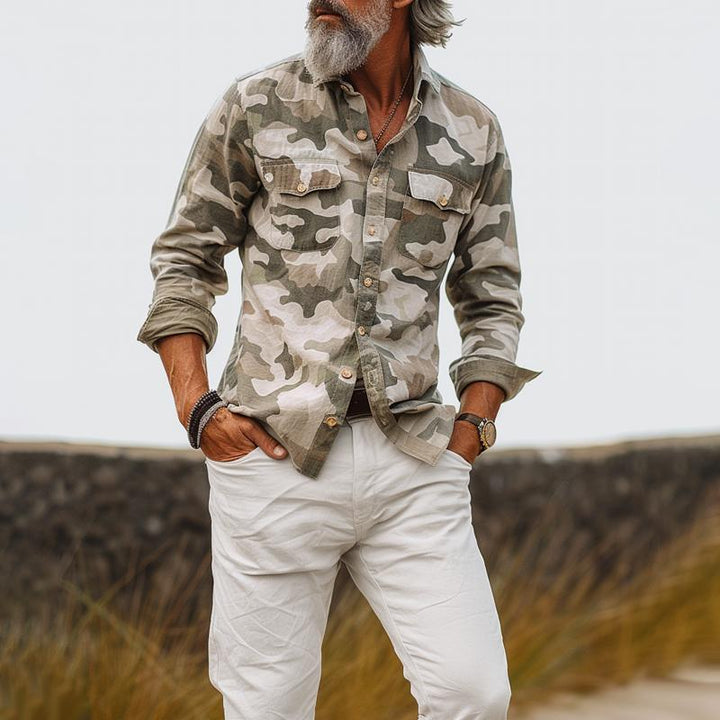 Jonathan - Camouflage Cargo Shirt with Pocket
