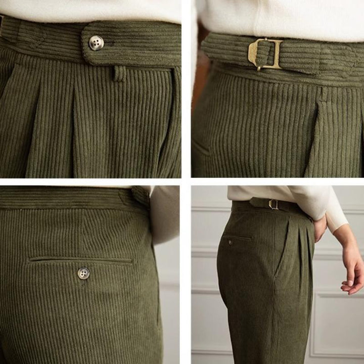 Harrison - Men's Retro Corduroy Naples Trousers